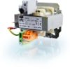 Защитные трансформаторы изготовлены в соответствии с требованиями стандартов EN 60742 и VDE 0551. Они предназначены для запитывания устройств с входным напряжением 24 В переменного тока. Рабочее напряжение – 230 В